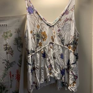 White floral Kimchi Blue tank